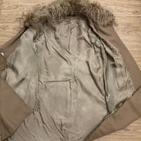 Дамско палто с кожа от Лама , снимка 4 - Якета - 43675231