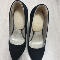 Обувки Дарис Daris естествен велур висок ток, снимка 4 - Дамски обувки на ток - 40370252