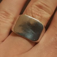 Мъжки елегантен стоманен пръстен бижу , снимка 1 - Пръстени - 35533240