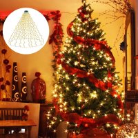 GARITE Коледни светлини за елха, 2 м x 16Line 400LEDs, топло бяло, снимка 1 - Декорация за дома - 43142132
