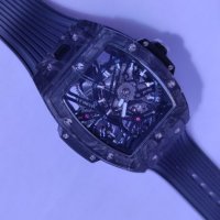 Мъжки луксозен часовник Hublot Spirit of Big Bang Tourbillon Carbon Limited Edition , снимка 4 - Мъжки - 36619117