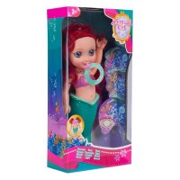 Кукла русалка с вълшебно колие, със звук и светлина, 40см, снимка 1 - Кукли - 43378739