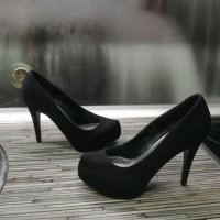 Дамски велурени обувки на висок ток Starlet, снимка 2 - Дамски обувки на ток - 37954534