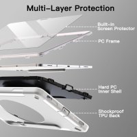 Калъф за Samsung Galaxy Tab S9 Plus 12,4-инча с вграден протектор за екрана и държач за S Pen, снимка 2 - Калъфи, кейсове - 43134165