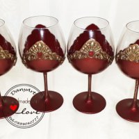 Комплект 6 чаши за вино "Винтидж", снимка 2 - Чаши - 33592670