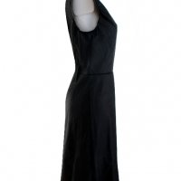 Черна рокля имитация на кожа марка 1st Somnium , снимка 4 - Рокли - 38768313
