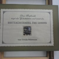 Старинна немска марка в рамка за картина , снимка 6 - Филателия - 43969559