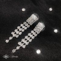 Луксозен дамски комплект бижута с кристали от 2 части “Larissa”, снимка 2 - Бижутерийни комплекти - 43816848