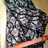 За модерен външен вид-панталон в черно и сребристо сиво с коланче ,внос от Италия, снимка 6 - Панталони - 28533350