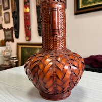 Ръчно плетена ваза. №2710, снимка 4 - Антикварни и старинни предмети - 38147209