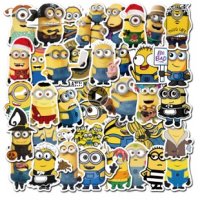 50 бр Миньоните Minions миньони самозалепващи лепенки стикери за украса декор, снимка 2 - Други - 36897733