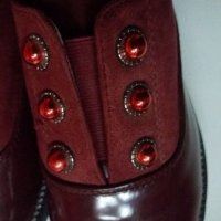 Нови дамски обувки бордо № 37, снимка 16 - Дамски ежедневни обувки - 26740117
