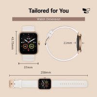 Maimo смарт часовник Smartwatch - Maimo Watch RoseGold - SPO2, HeartRate, Amazon Alexa, снимка 17 - Смарт гривни - 43356723