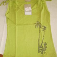 Детска блуза без ръкави цвят зелена ябълка размер 116 нова, снимка 1 - Детски Блузи и туники - 32523917