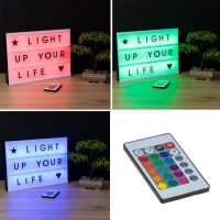 RGB осветена LED дъска с контролер и букви 30x4,55x22 см, снимка 2 - Друга електроника - 43952091