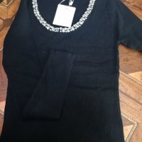 Блуза с камъни, снимка 3 - Блузи с дълъг ръкав и пуловери - 44046822