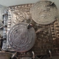 Родопски възрожденски сребърен накит 132 гр. забодка трепка, снимка 3 - Антикварни и старинни предмети - 33226560