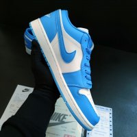 Nike Air Jordan 1 Low Unc 40 размер номер оригинални нови сини обувки унисекс мъжки маратонки , снимка 2 - Маратонки - 37515660
