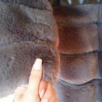 Палто с естествен косъм от чинчила, снимка 9 - Палта, манта - 43780571