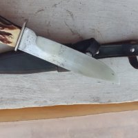 Стар ловен нож Solingen WW2 Втора световна война Солинген, снимка 3 - Антикварни и старинни предмети - 37714845