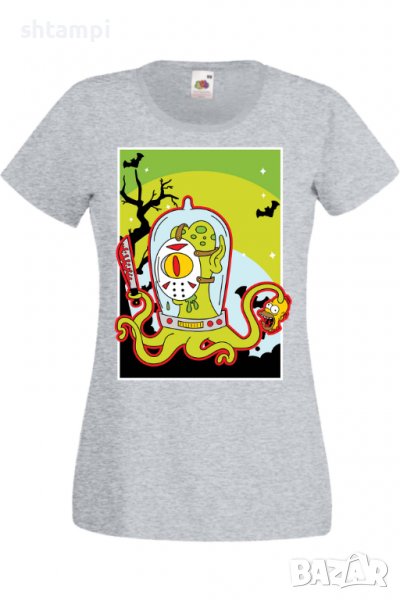 Дамска тениска The Simpsons Alien,Halloween,Хелоуин,Празник,Забавление,Изненада,Обичаи,, снимка 1