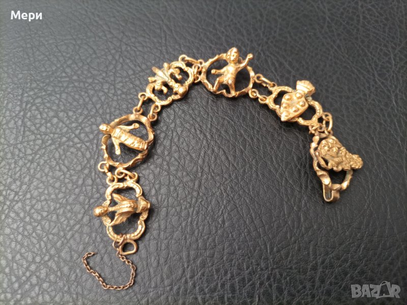 Винтажна позлатена гривна, снимка 1
