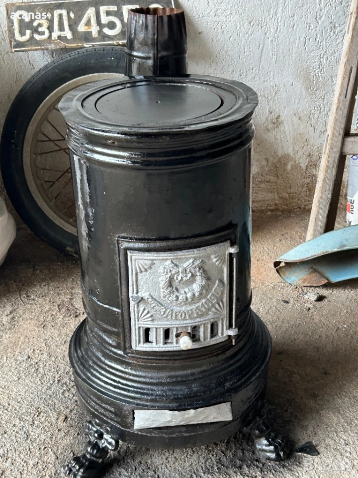 Стара печка за декор, снимка 1