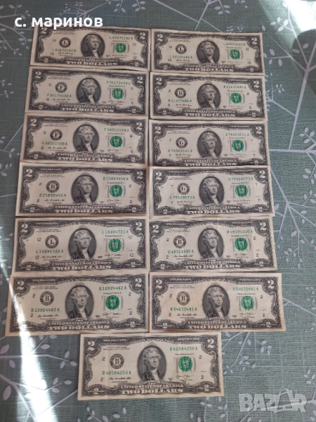 13 бр.по 2 долара , снимка 1
