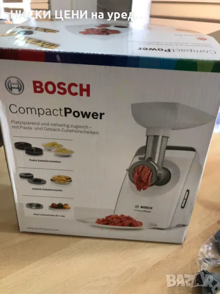 Комбиниран уред месомелачка,паста и курабиии BOSCH MFW 3502W, 1500W , снимка 1