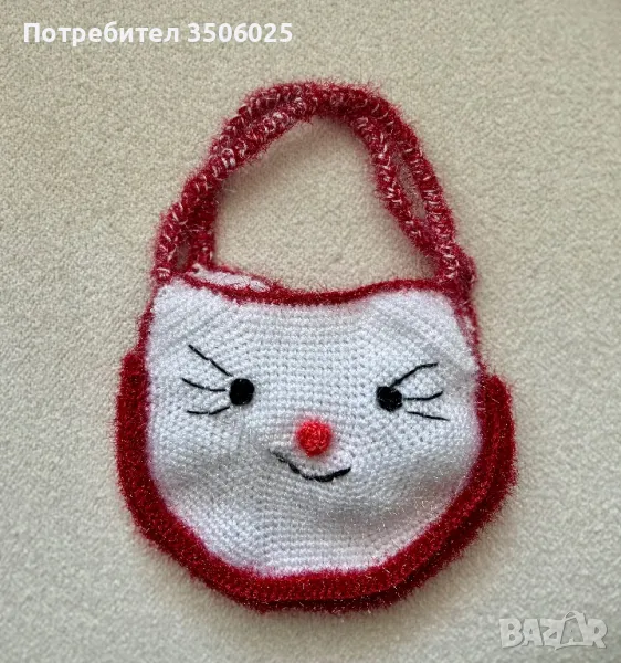 Продавам ръчно плетена детска чантичка, снимка 1
