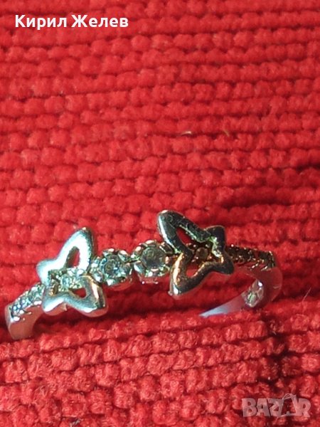 ПРЕКРАСЕН НЕЖЕН СРЕБЪРЕН ФЕШЪН АРТ ПРЪСТЕН СРЕБРО 925 ПРОБА 40245, снимка 1