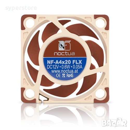 Вентилатор за компютър 40x40x20mm Noctua NF-A4x20-FLX SSO2 Bearing 3-pin 5000RPM 12V , снимка 1