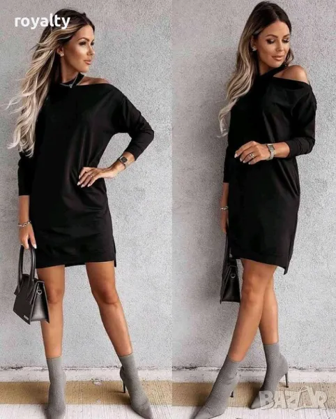 ПРОМО Черна къса рокля , снимка 1