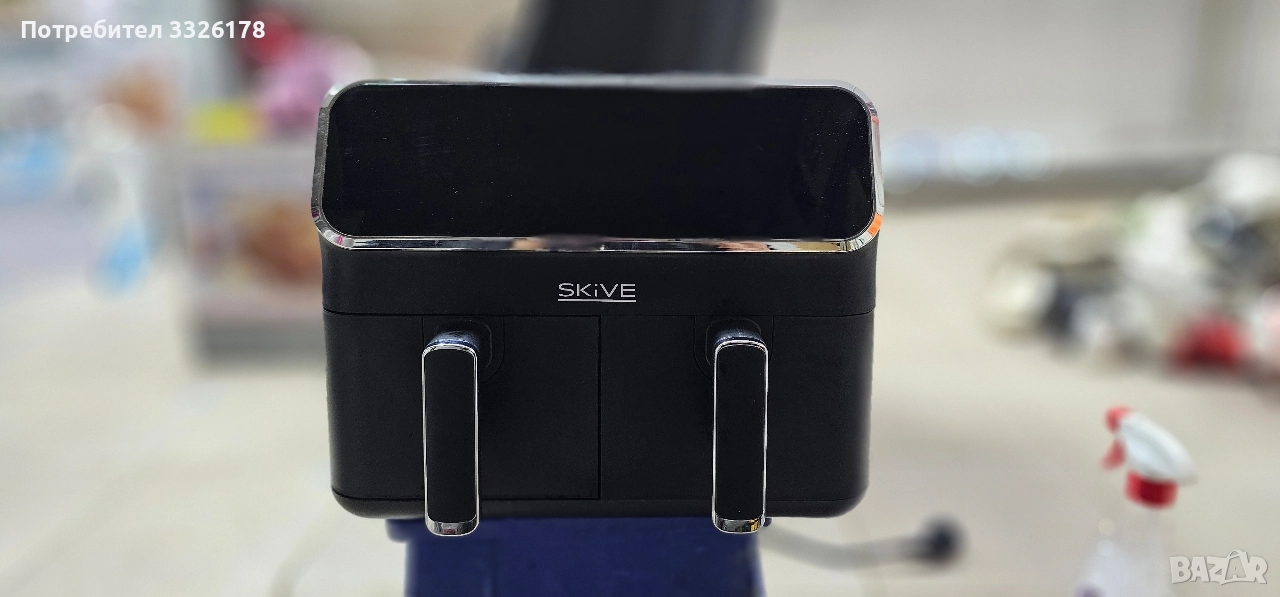 Двоен Air Fryer SKIVE | 2 кошници | Без мазнина | Работещ, снимка 1