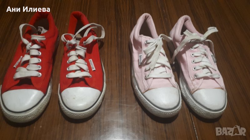 Червени и розови кецове, снимка 1