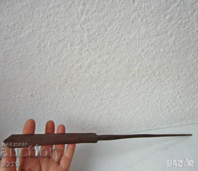  49см  дълъг  Дървен стар нож за писма, снимка 1