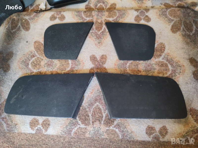 Комплект решетки за говорители черни за врати за Ауди А6 ц6 4ф Audi A6 c6 4f, снимка 1