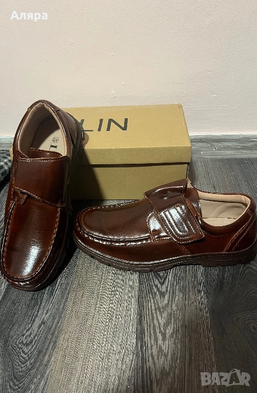 Мъжки кожени обувки , снимка 1