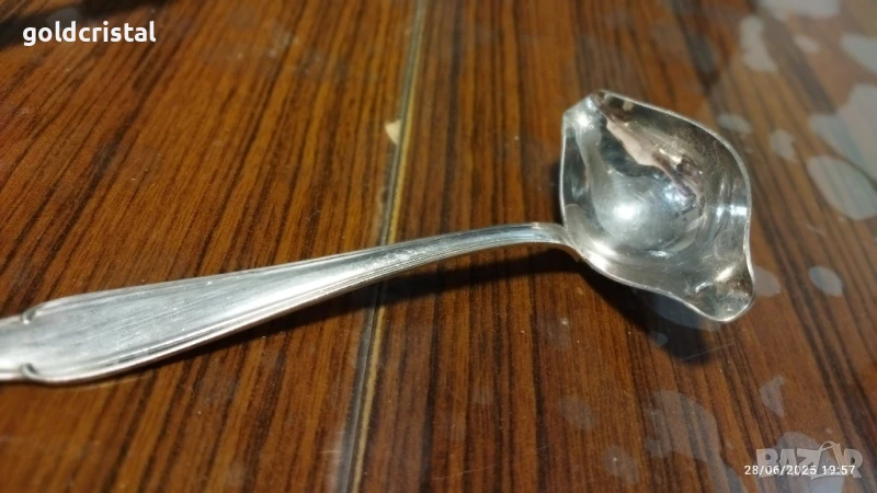 стар посребрен черпак  , снимка 1