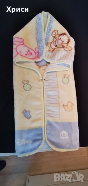 Бебешко одеяло-порт бебе Manterol Baby Sac Disney, Мечо пух 80/90 см, снимка 1
