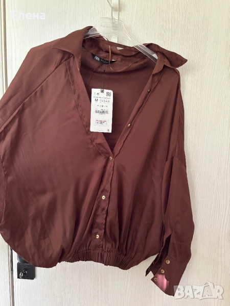 Нова сатинирана риза Зара , снимка 1