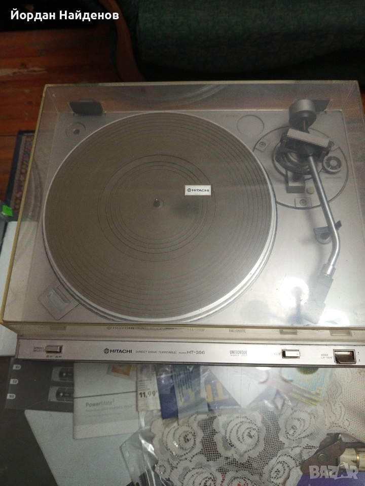 ГРАМОФОН HITACHI HT. 356  DC  СЕРВО  МОТОР. 33. И. 45.  ОБОРОТА , снимка 1