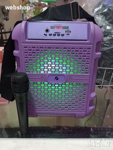 ПРОМО!! Преносима Тонколона с 8 инчов говорител и микрофон, снимка 1