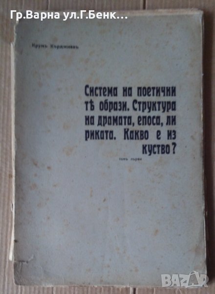 Система на поетичните образи.Структура на драмата,епоса,лириката.Какво е изкуство?  Крум Кърджиев, снимка 1