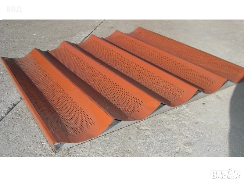 тави форми за печене на хляб тестени изделия тефлон перфорирана ламарина, снимка 1