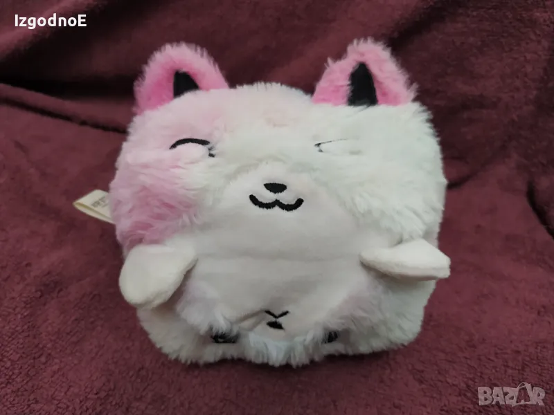 Плюшено пухкаво коте с две лица, снимка 1