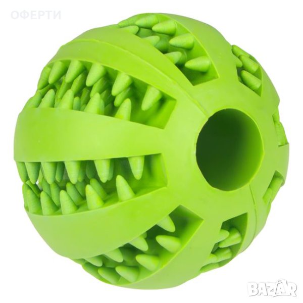  Играчка за куче Топка лакомство зелено 7,5 см, снимка 1