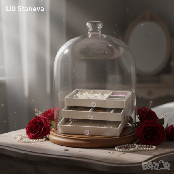 Органайзер за бижута с три чекмеджета – Multi functional Jewelry Storage Box. , снимка 1