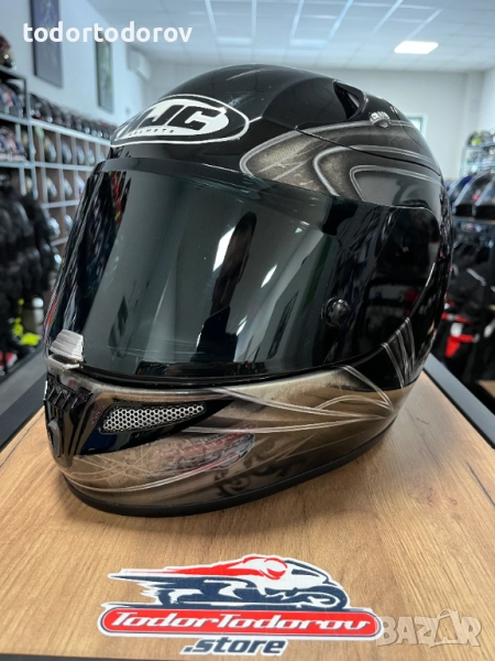 Мото Каска за мотор HJC RPHA-10 PLUS ,M 57-58см.,2 оригинални визьора, снимка 1