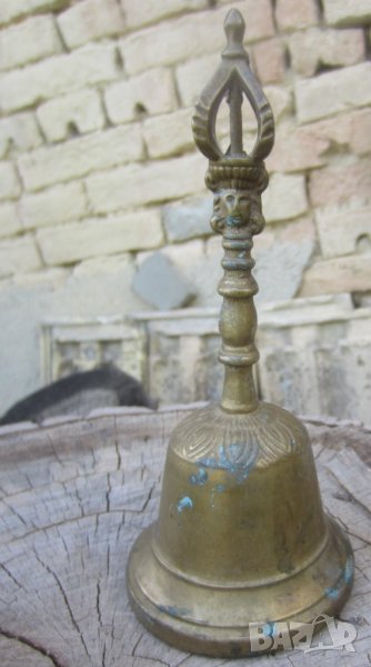 Ваджра – символ на несъкрушимата сила, камбана месинг метал бронз бронз, снимка 1